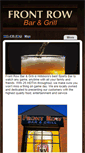 Mobile Screenshot of frontrowbarandgrill.net