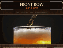 Tablet Screenshot of frontrowbarandgrill.net